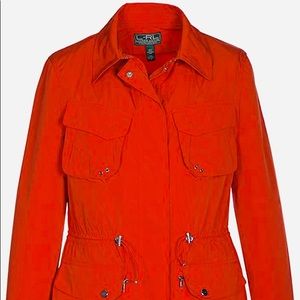 Ralph Lauren Active Red Windbreaker Anorak Jacket